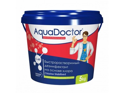 Быстрорастворимый дезинфектант на основе хлора AquaDoctor C-60T 1 кг в таблетках