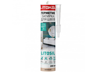 Силиконовый герметик LITOSIL (280 мл) бежевый Силиконовый герметик LITOSIL (280 мл) бежевый